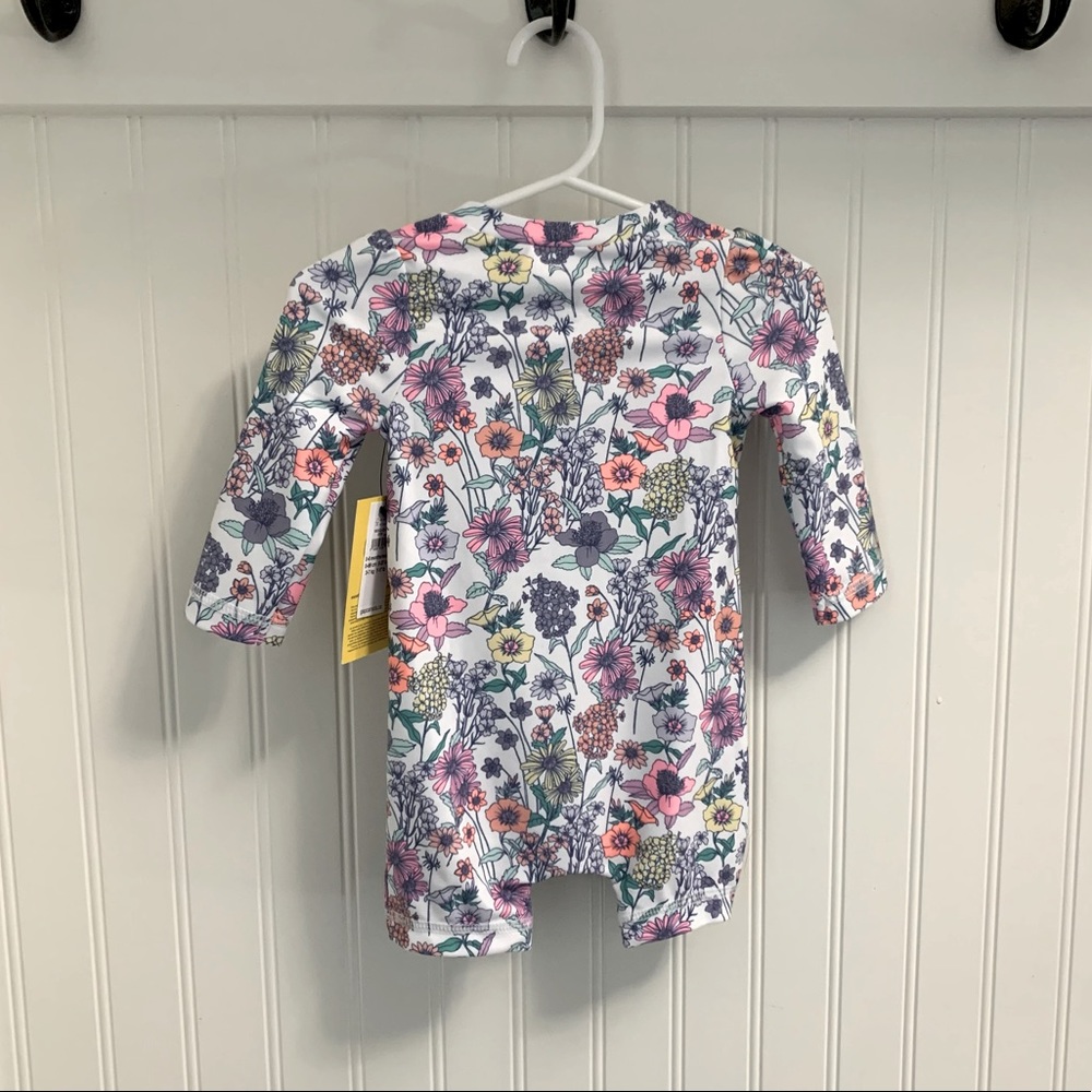 Baby Gap one piece rash guard bathing suit with SPF50+ NWT